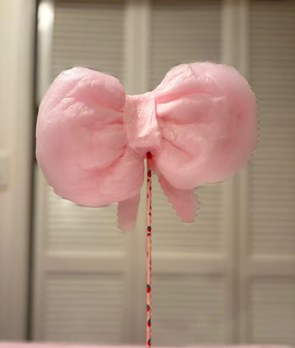 Pink Bow Cotton Candy