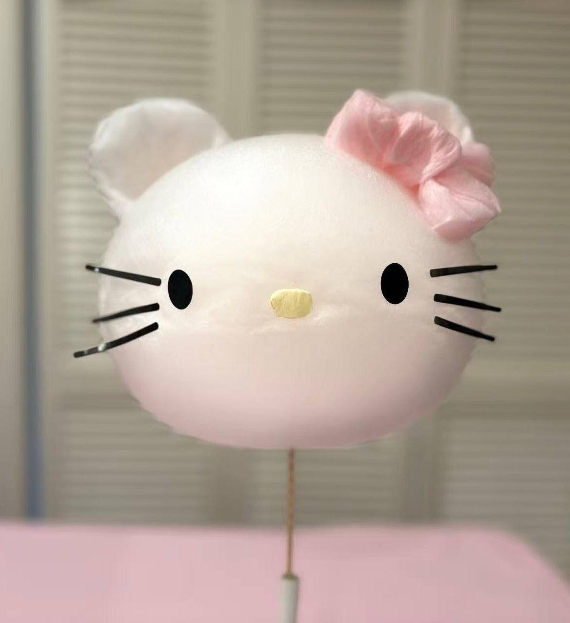 Pink Cat Character Cotton Candy