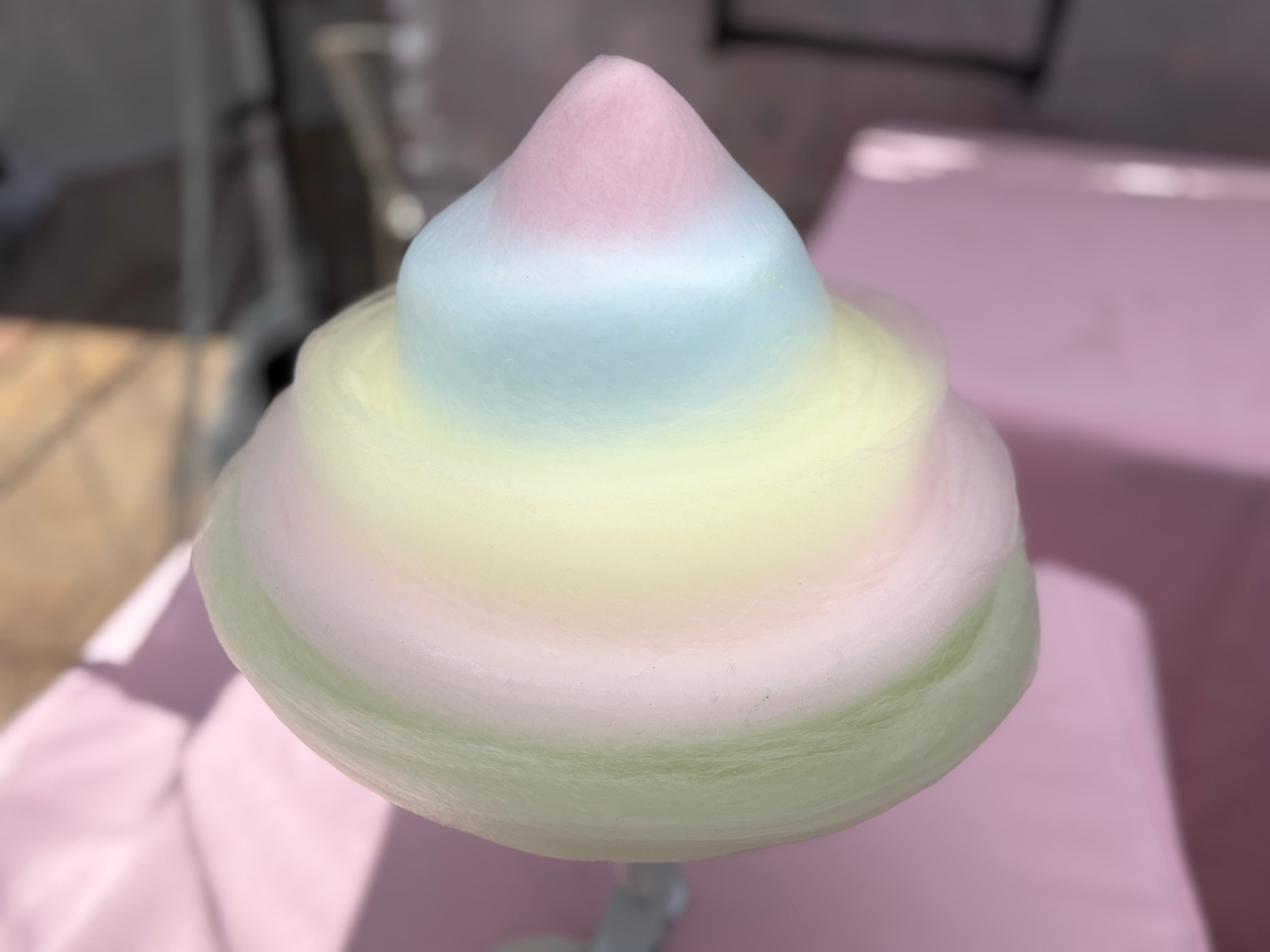 Rainbow Swirl Cotton Candy