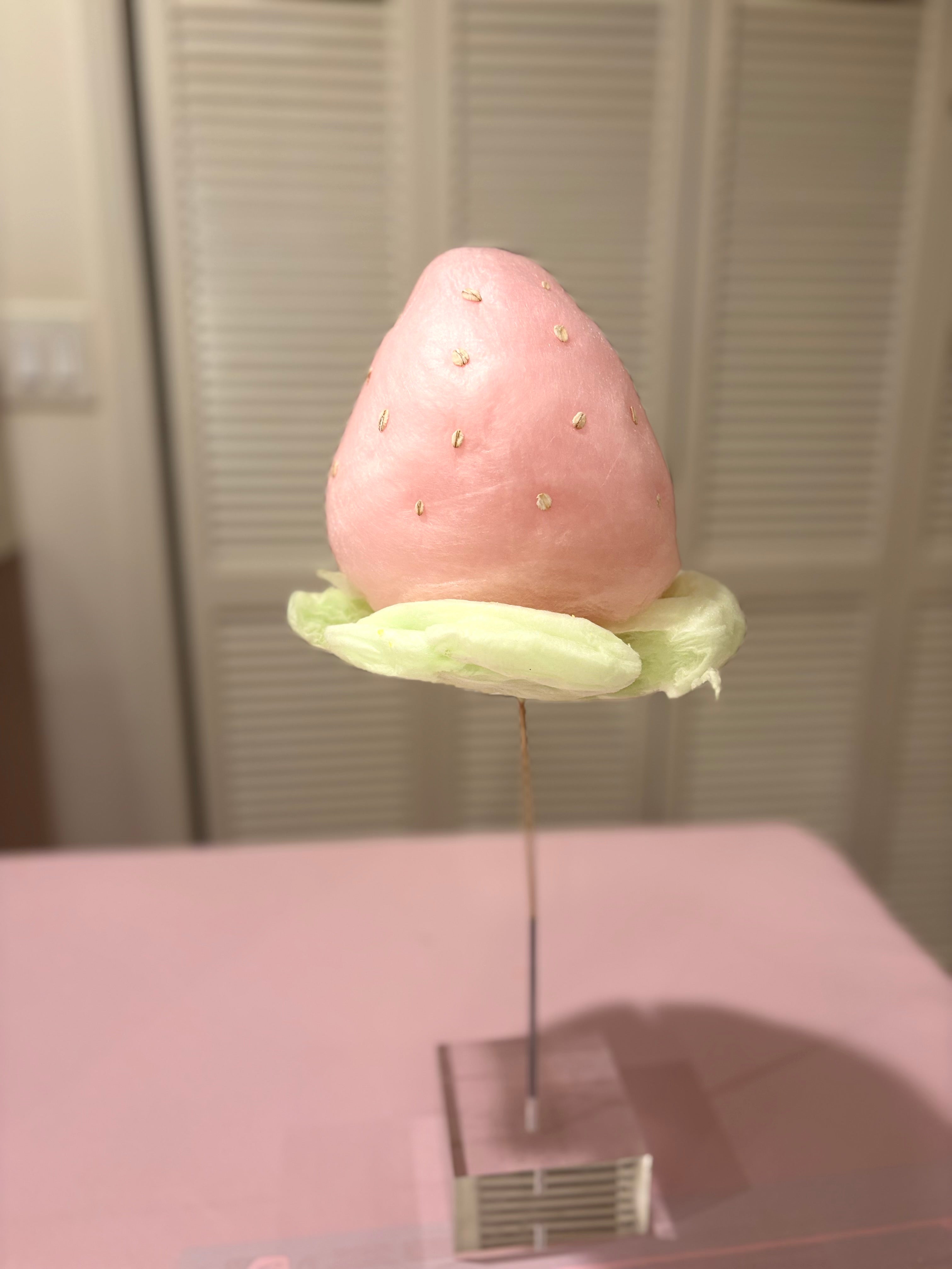 Sweet Strawberry Cotton Candy
