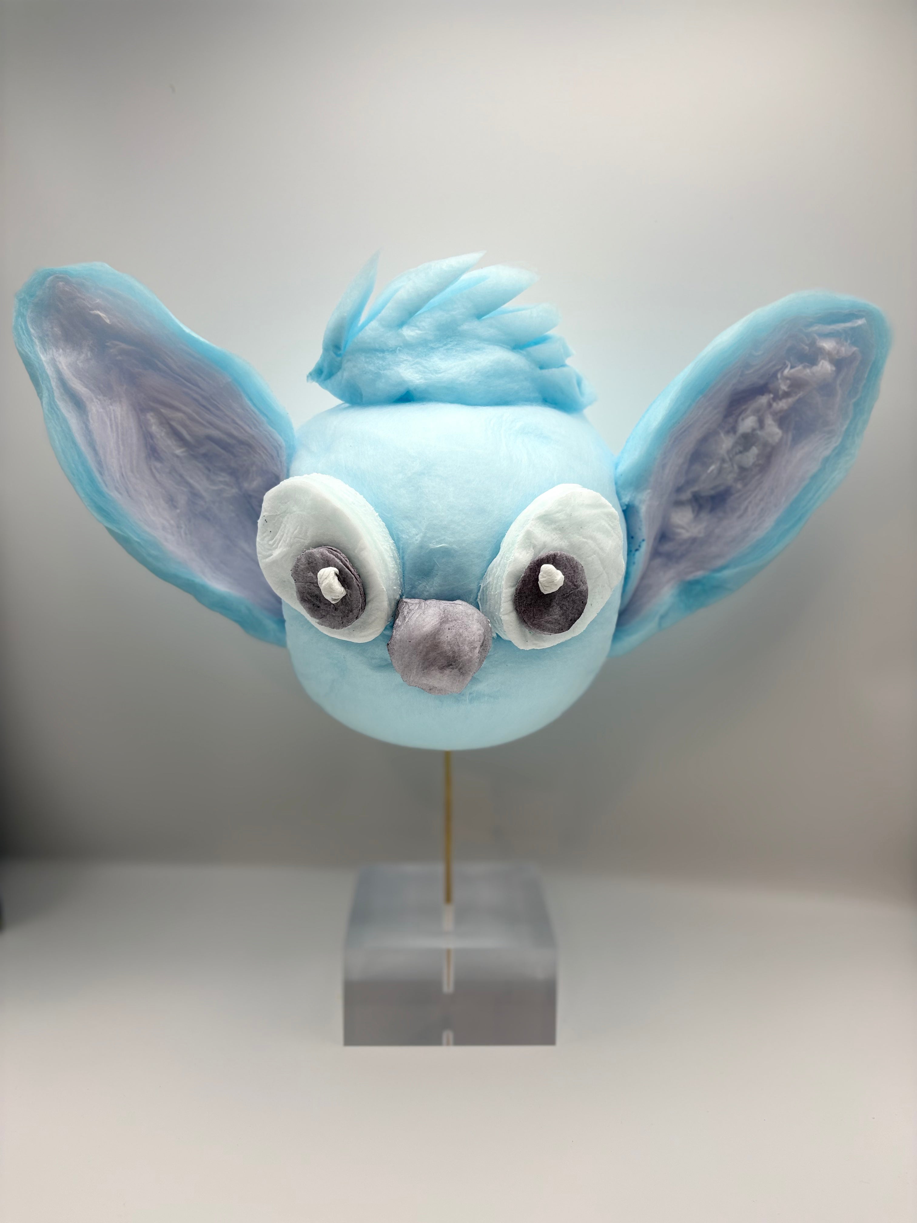 Blue Mischievous Bunny Cotton Candy
