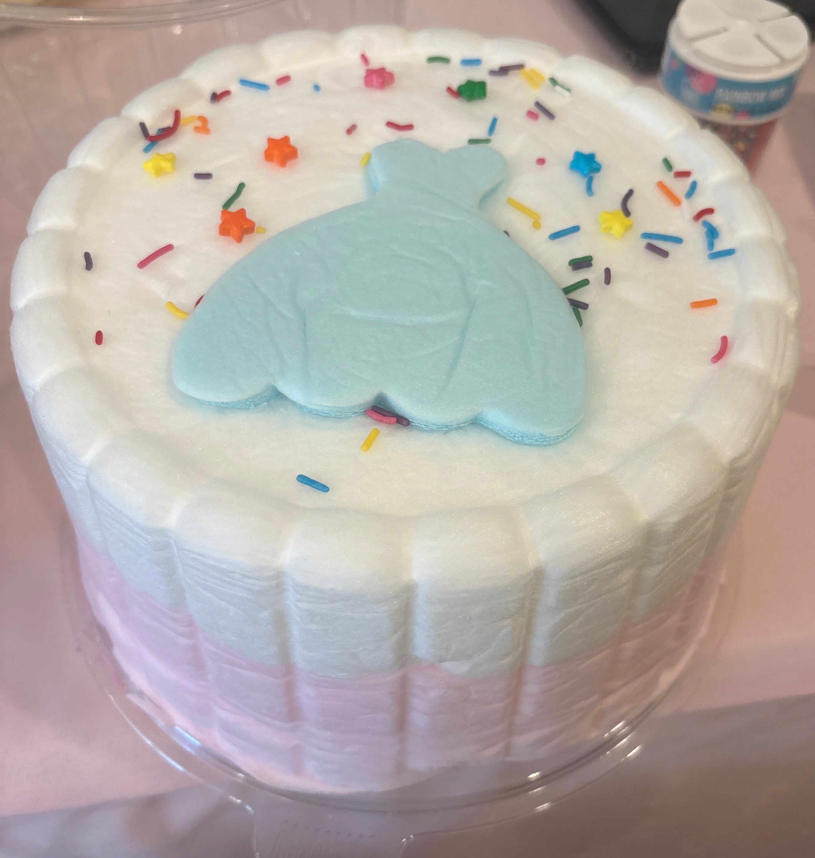 Pastel Princess Dress Cotton Candy Cake